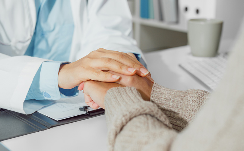 A doctor who encourages patients