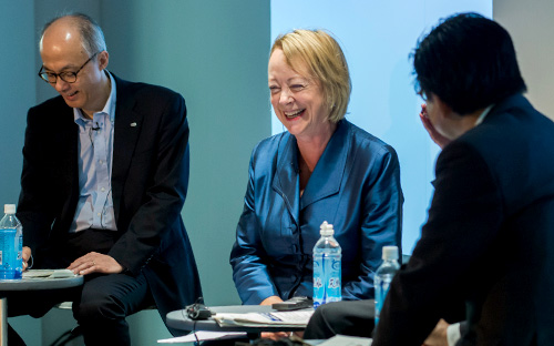 Panel discussion on stage
