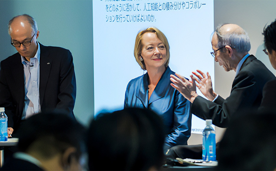 Panel discussion on stage