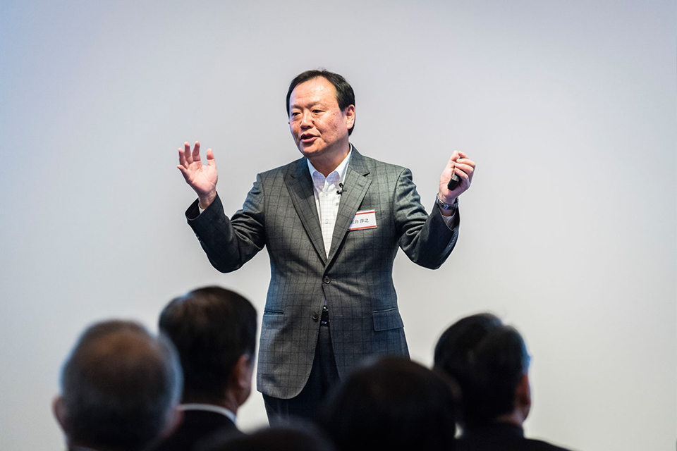 Man giving a presentation