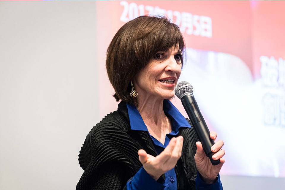 Woman giving a presentation