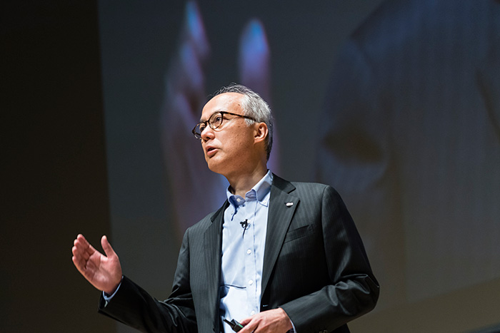 Man giving a presentation