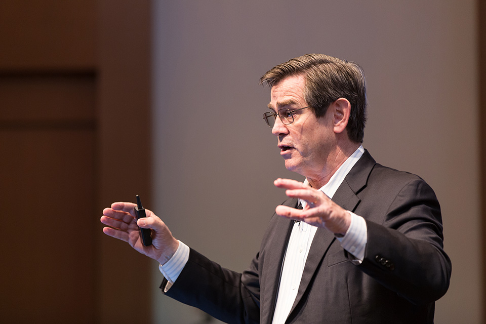 Man giving a presentation