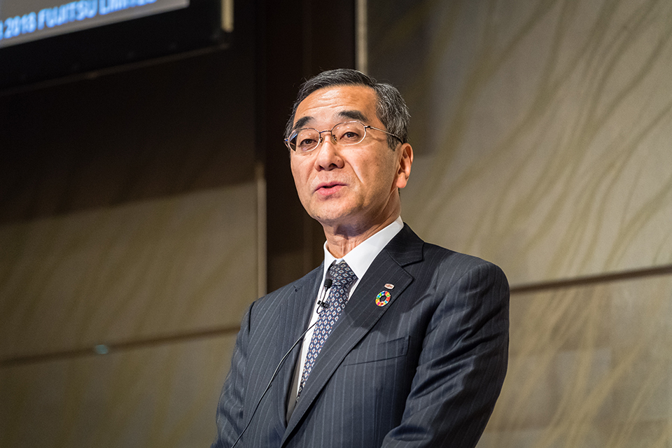 Man giving a presentation
