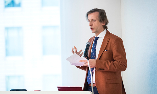 Man giving a presentation