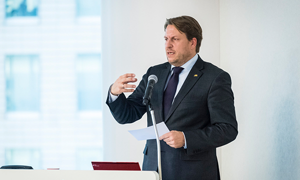 Man giving a presentation