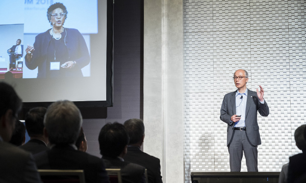 Man giving a presentation