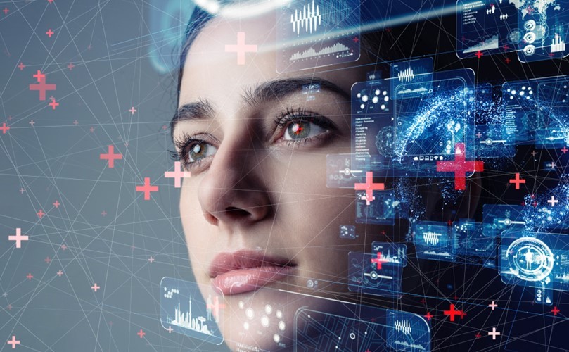 A person looking at a screen