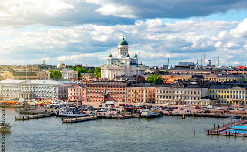 A picture of the city of Helsinki