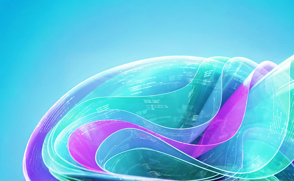 A digital wave representing modernization
