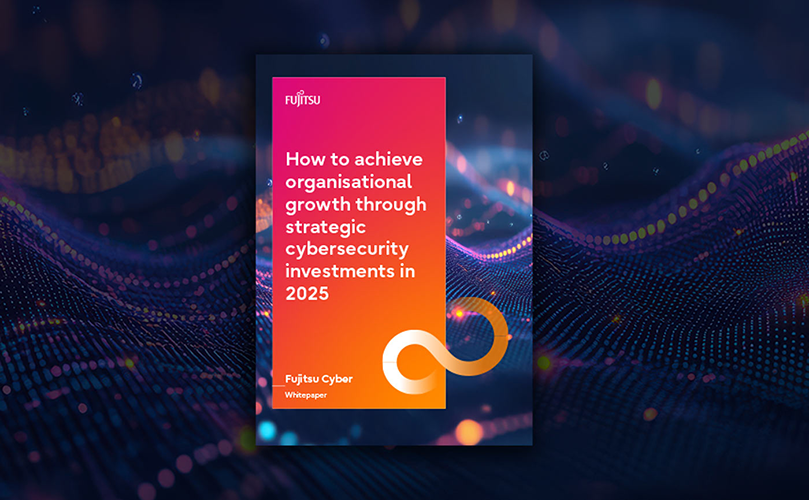 ภาพเอกสารเผยแพร่ของ Fujitsu Cyber ที่มีชื่อว่า “กลยุทธ์การเติบโตที่ผู้นำด้านความปลอดภัยทางไซเบอร์สามารถนำเสนอต่อคณะกรรมการบริหารได้”