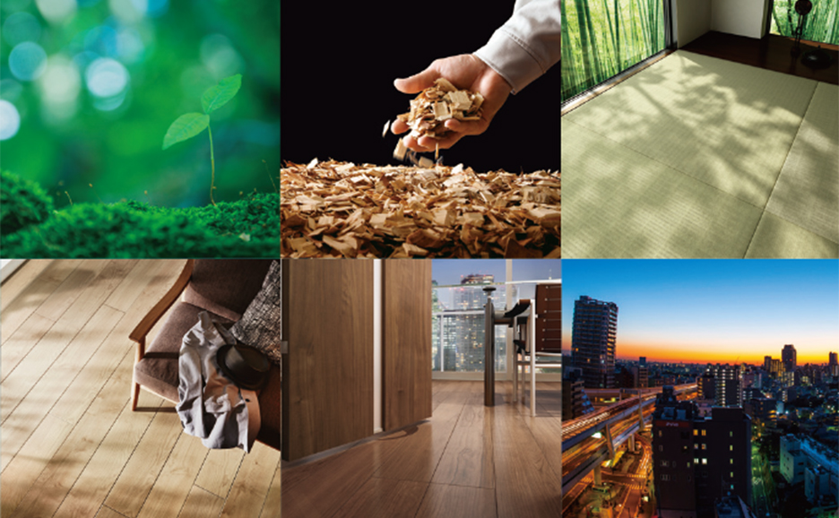 6つの自然と住まいのイメージ