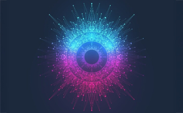 AIを連想させる抽象デザイン