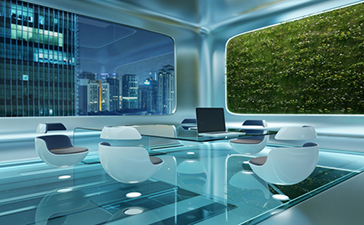 近未来的な会議室