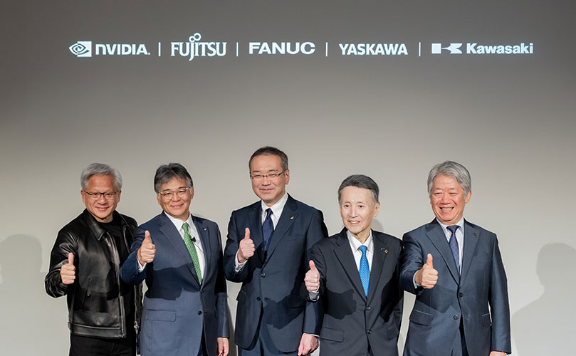 富士通が、ファナック、安川電機、川崎重工業の各社と、NVIDIAの技術を取り入れたフィジカルAIの社会実装に向けた事業検討を開始