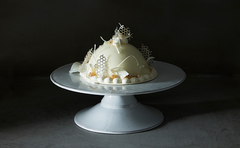 イベント「わたしたちの空気を考えるCARBON CAKES」において披露されたケーキの写真