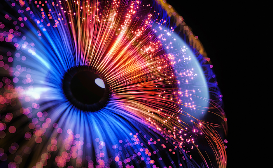 abstract eye image depicting AI