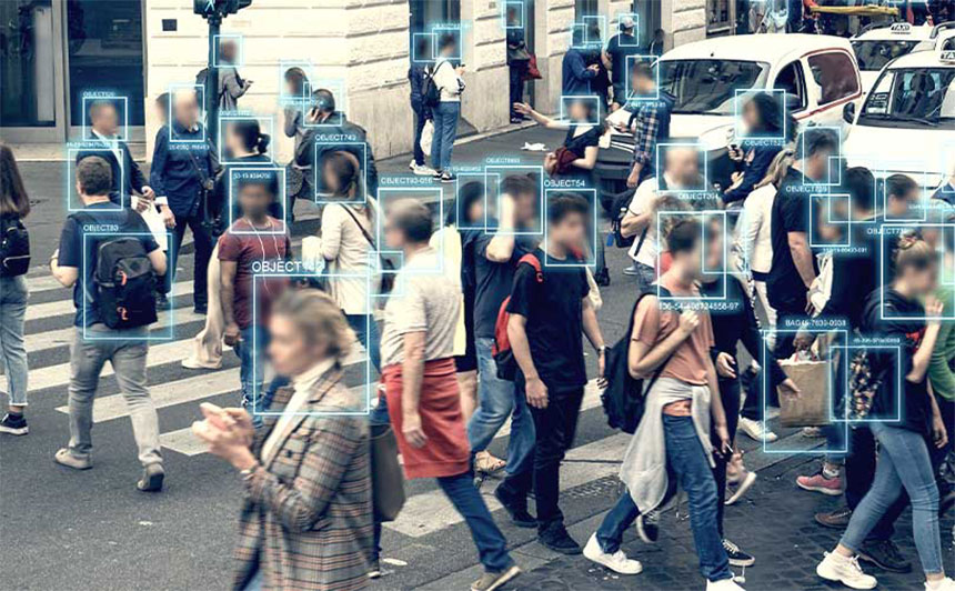 KI-Überwachungstechnik zur Identifikation von Personen im öffentlichen Raum