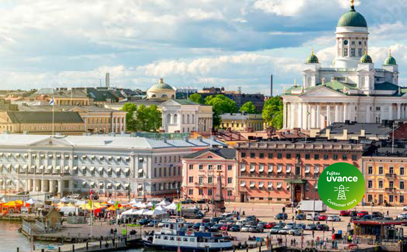 A picture of the city of Helsinki