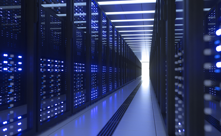 Image of data centre depicting data assessment roadmap for mining and resources