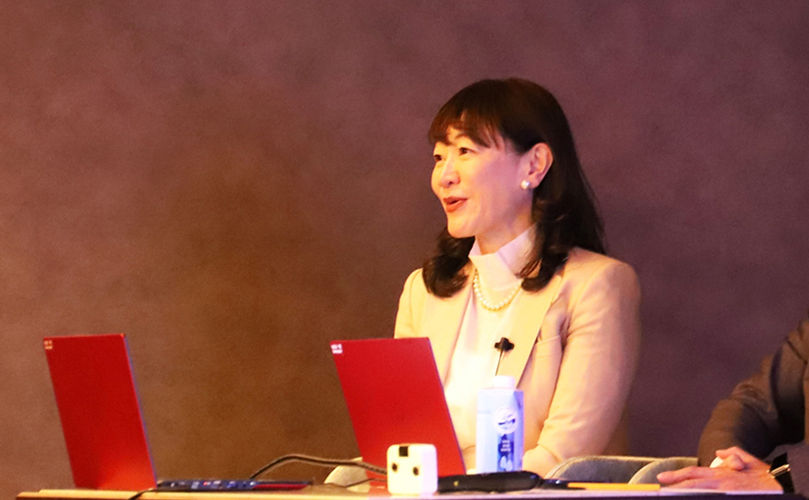 富士通のAIエージェントについて語るCMO山本多絵子