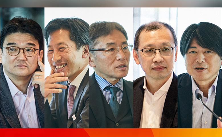 大手5社の人事トップの顔写真