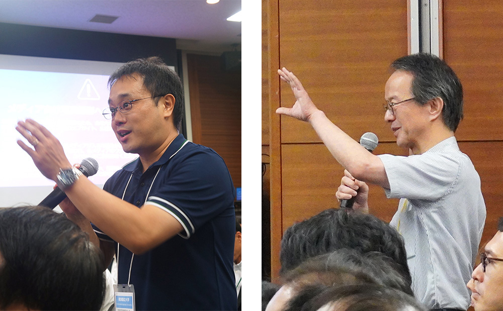 パネルディスカッションで質問する横浜国立大学の吉田龍二先生