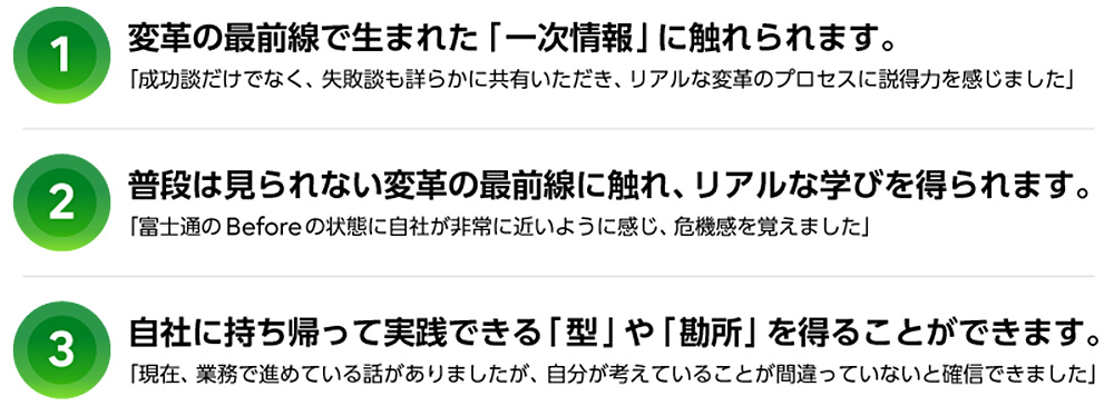 ご参加いただいた塾生の声（一例）
