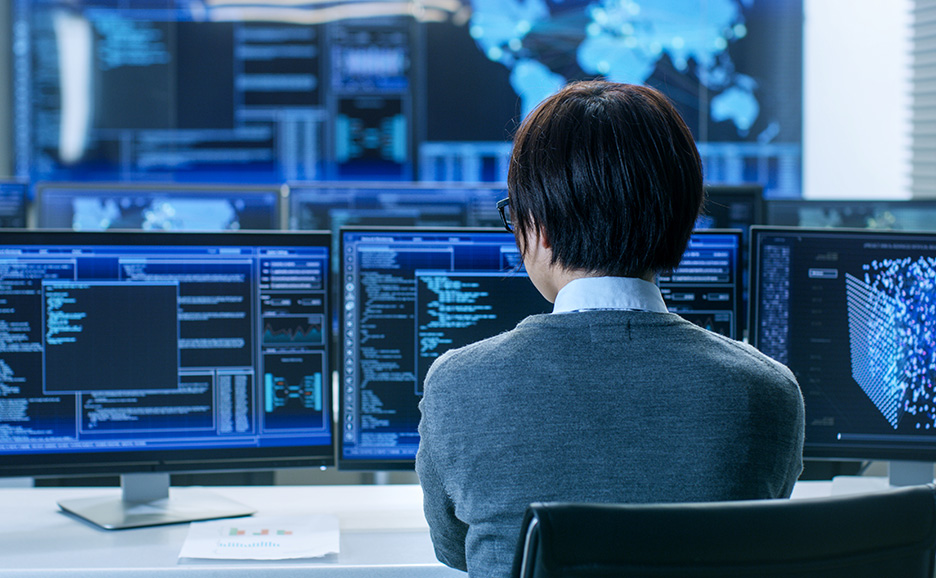 データ分析またはプログラミングを行う技術者。