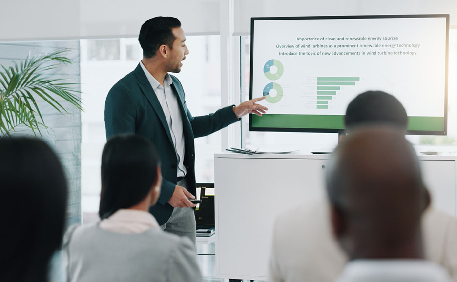 Meeting based on visualized data