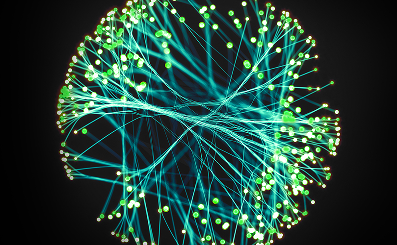 Image of abstract fiber-optics