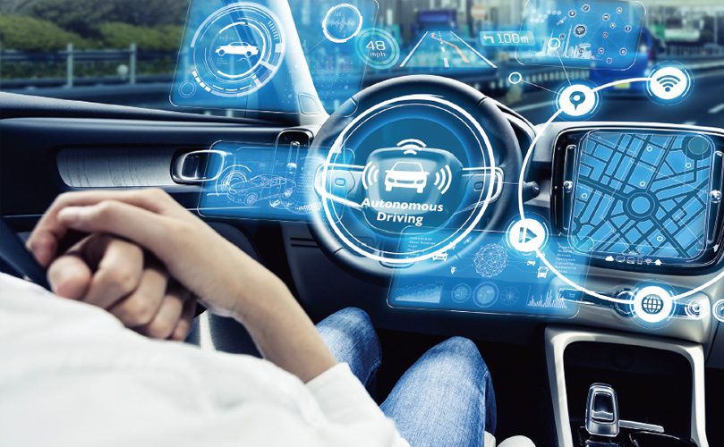 先進的な技術が搭載された車の画像
