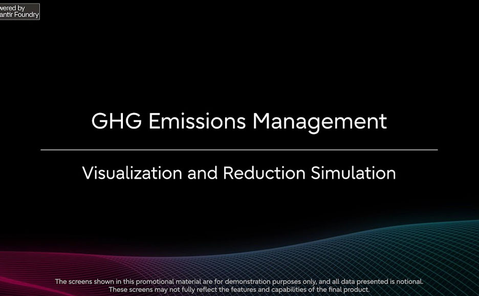 Decarbonization Management: Visualization of Greenhouse Gas Emissions and Strategic Simulation