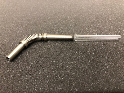 ガラスとベローズの接合