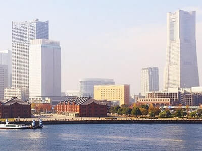 海から見る横浜
