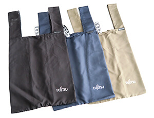 Fujitsuロゴが入ったエコバック