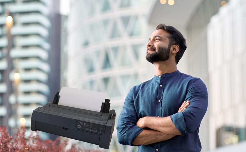 Product image of DL4850 with a man looking toward tomorrow in the background