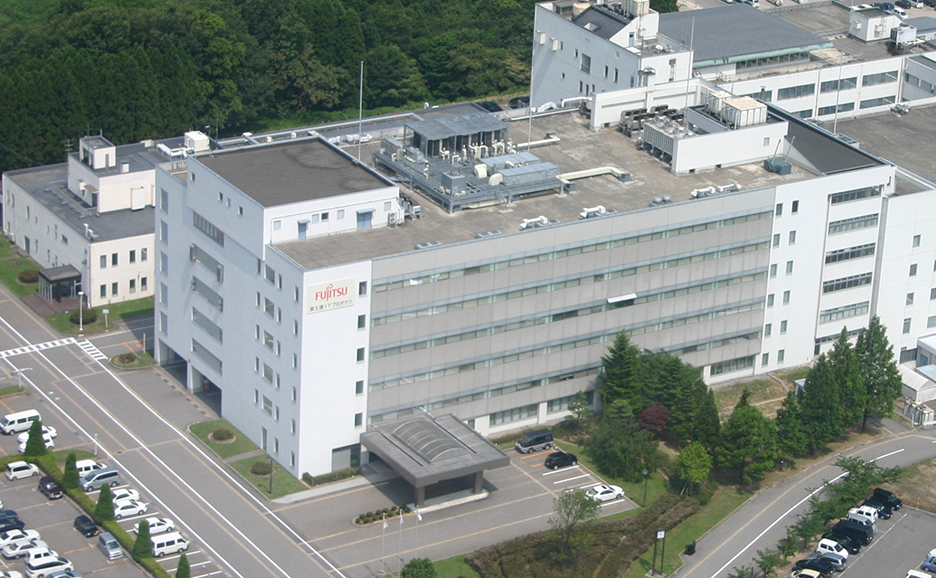 空撮された富士通ITプロダクツ社屋