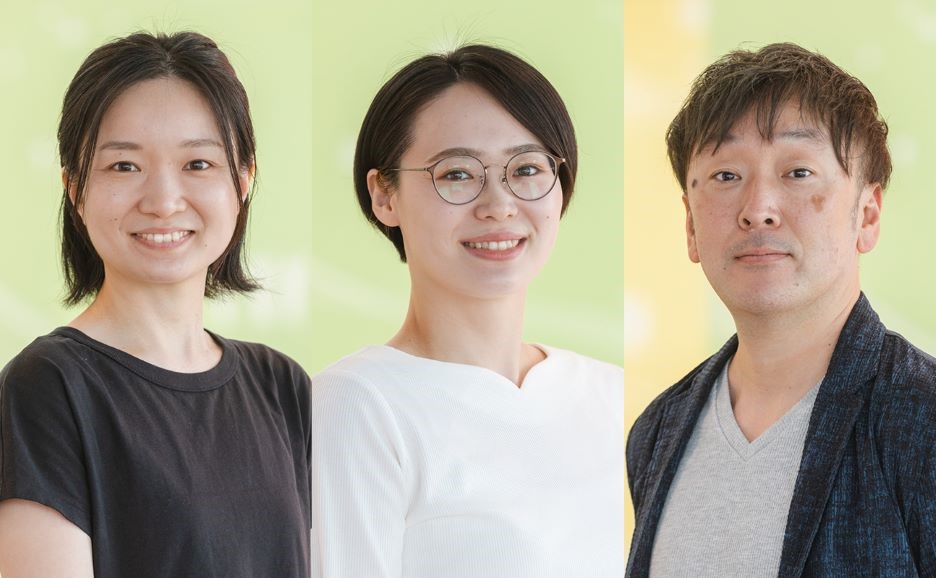 ナレッジサービス事業本部 組織カルチャー変革担当 太田紗矢子（左）、ナレッジサービス事業本部 組織カルチャー変革担当 熊谷文美（中）、ナレッジサービス事業本部 マネージャー 組織カルチャー変革パートナー 城能雅也（右）