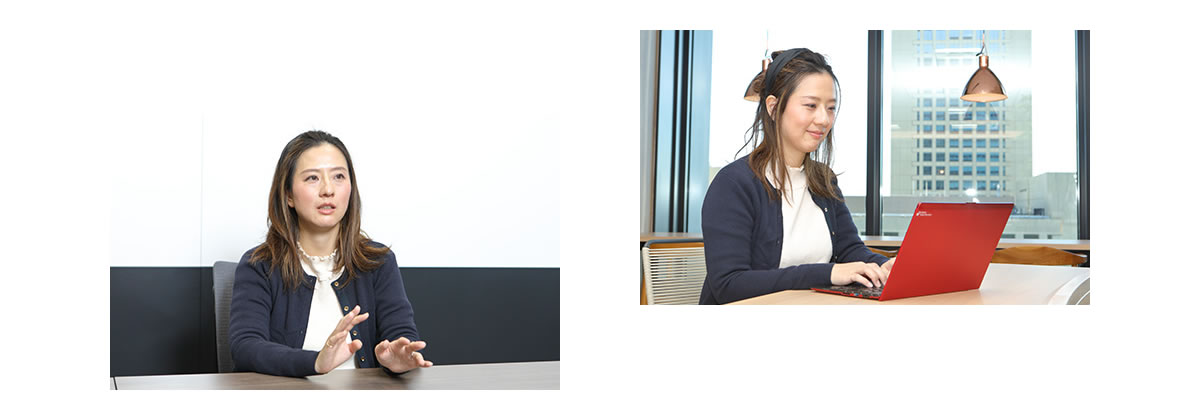 インタビューの様子