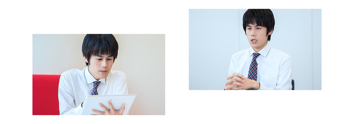 インタビューでの様子