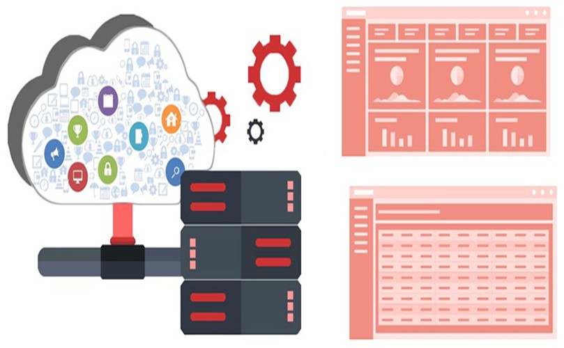 A computer server and a cloud