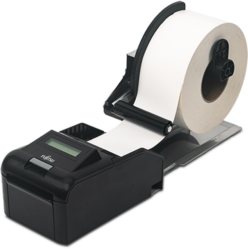 Fujitsu Printer 9890C with optional baggage tag attachment