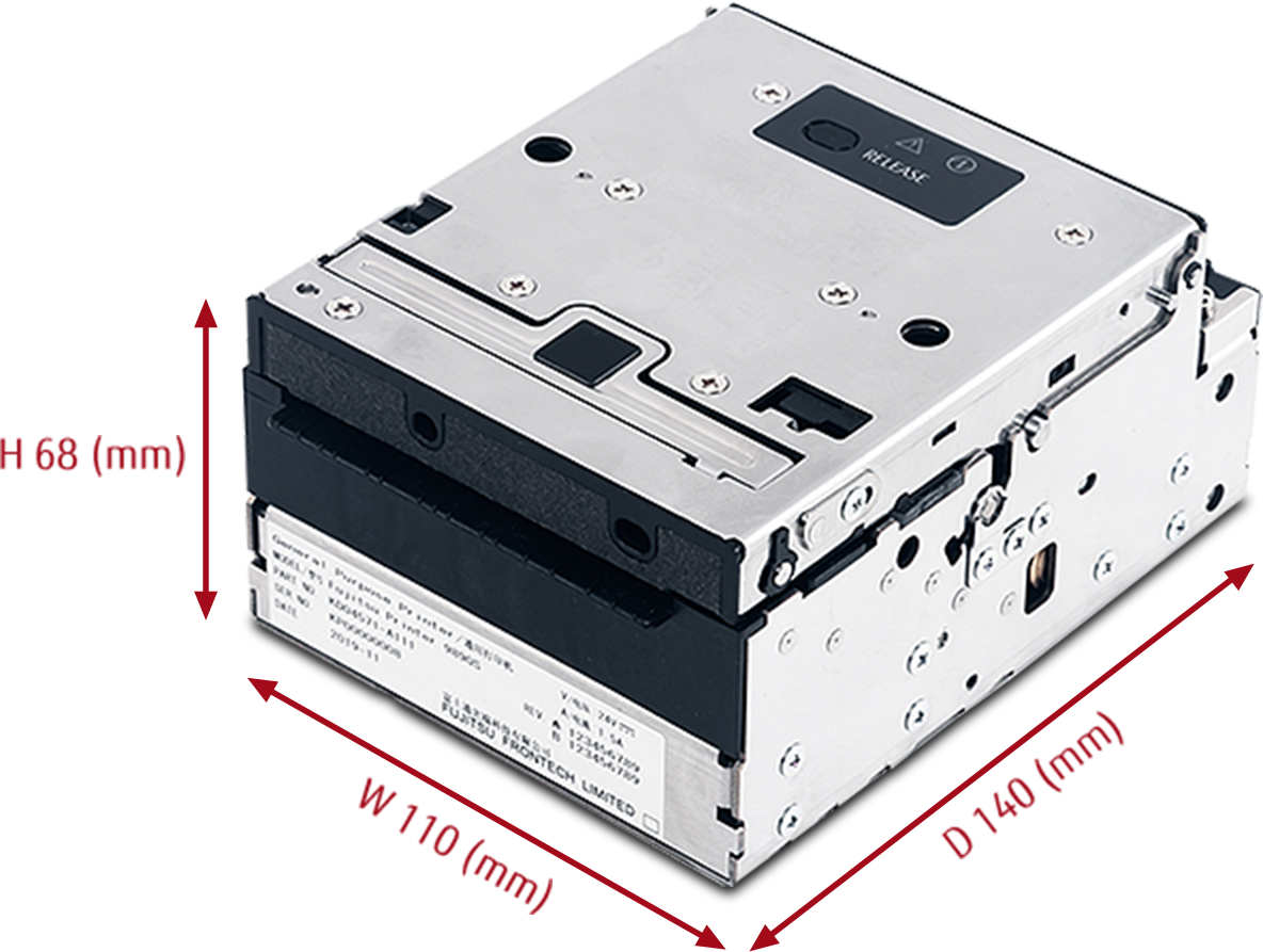 Fujitsu Printer 9890S Dimensions