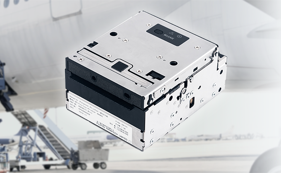 航空機を背景に浮かぶFujitsu Printer 9890Sの商品画像