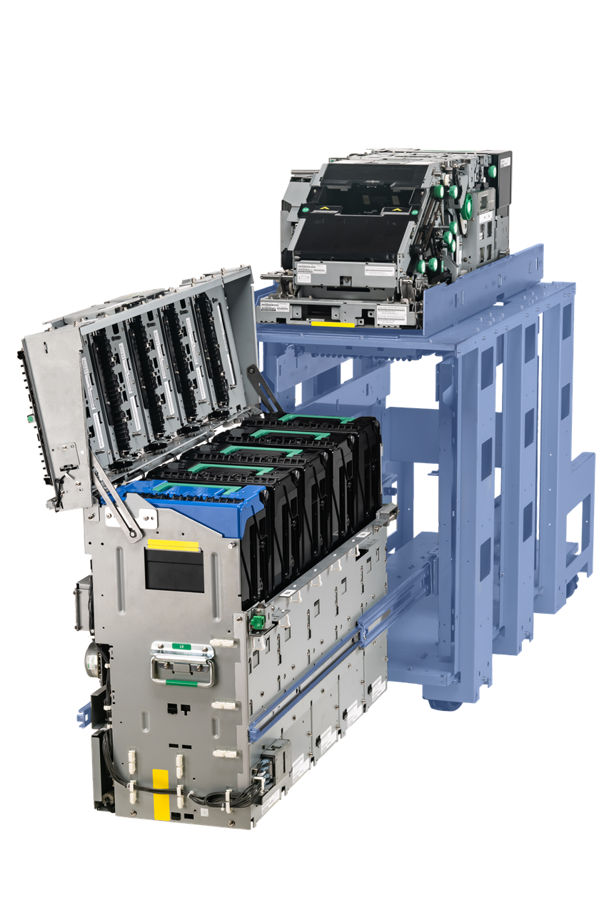 SRU cassette in open state