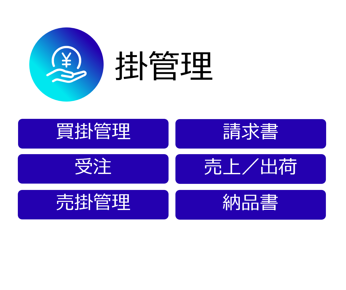 機能タイル:掛管理