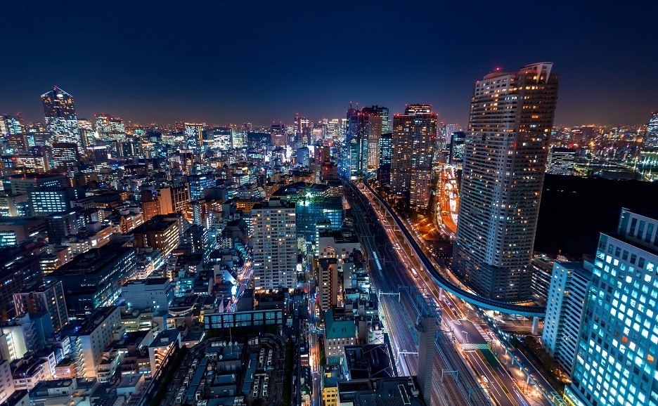 見下ろす東京の夜景