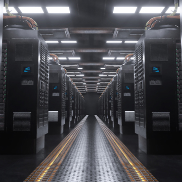 サーバールームの廊下