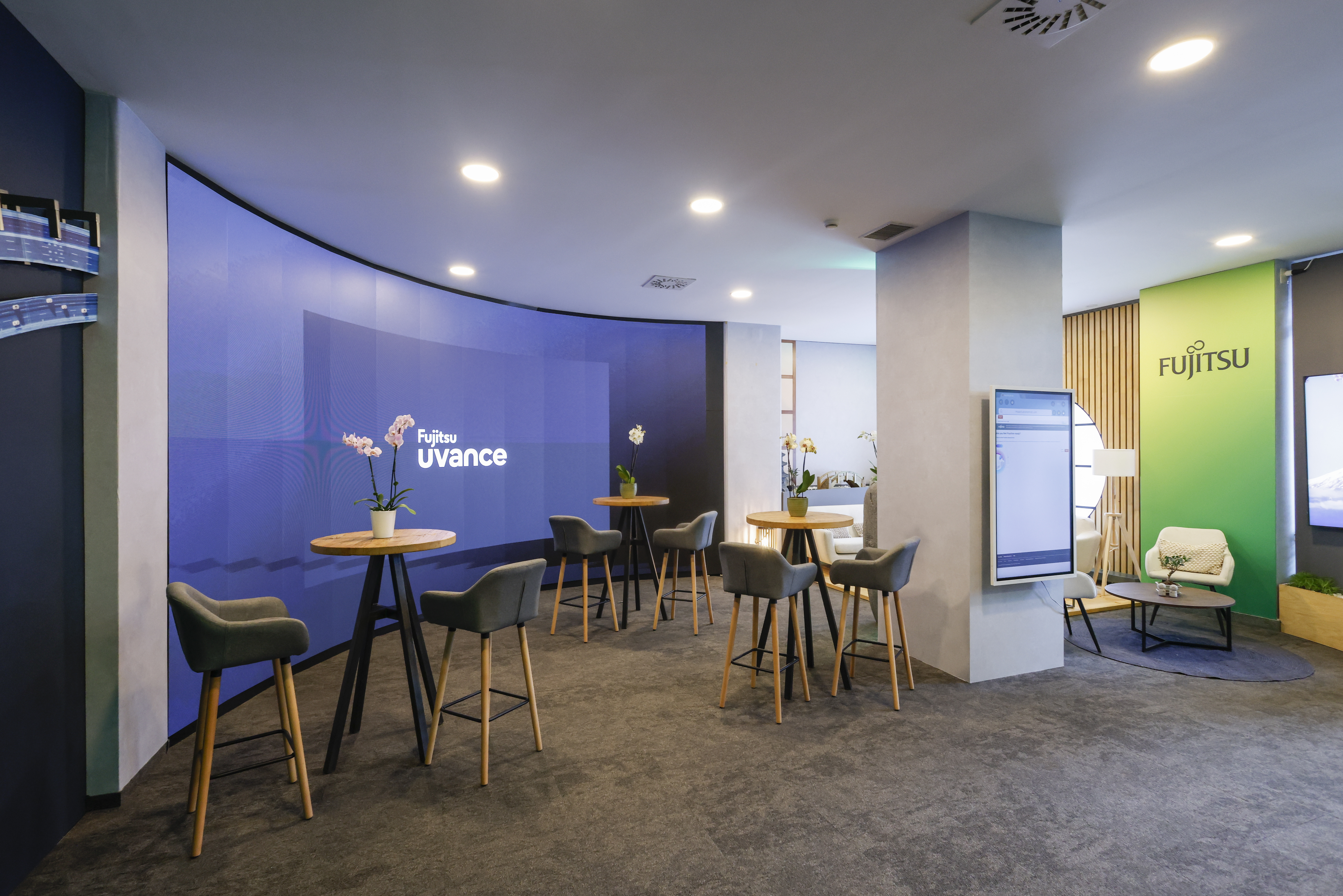 Interior of “Fujitsu Uvance House” booth